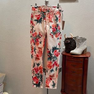 NWT floral ankle skinny Jen seven
